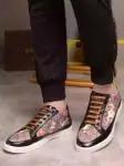 man gucci chaussures habillees classiques cuir flower print